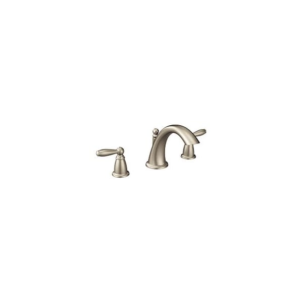 Two-Handle Roman Tub Faucet Brushed Nickel